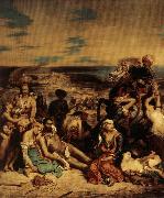 Eugene Delacroix The Massacer at Chios Sweden oil painting artist